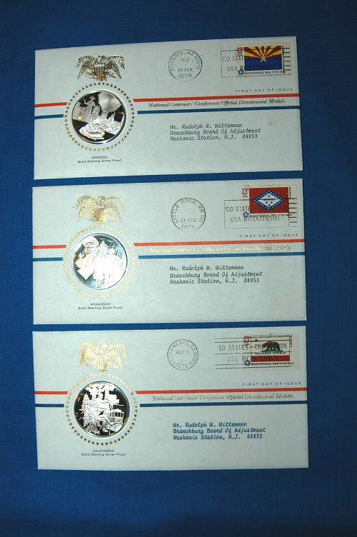 Franklin Mint Bicentennial Medals - National Governor's Conference