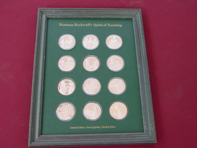 Franklin Mint Rockwell - Boy Scouts Spirit of Scouting Medals