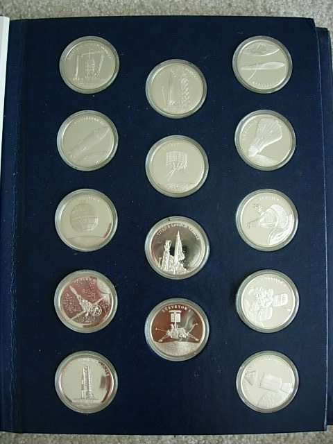 Franklin Mint Medallic Register of America in Space Medals
