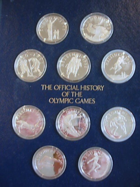 Franklin Mint Olympic Games History Medals