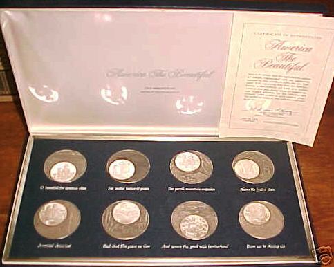Franklin Mint America the Beautiful Medals
