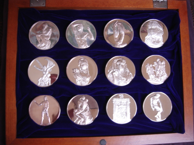 Franklin Mint Rodin's Masterpieces Medals
