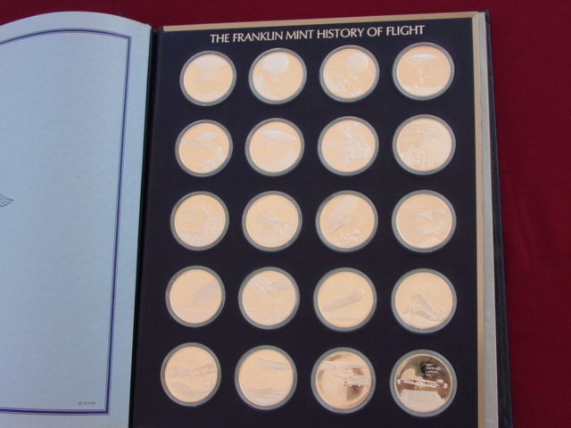 Franklin Mint History of Flight Medals