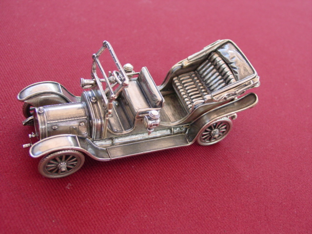 Franklin Mint Vintage Miniature Silver Cars
