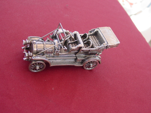 Franklin Mint Vintage Miniature Silver Cars