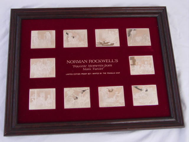 Franklin Mint Rockwell Mark Twain Ingots