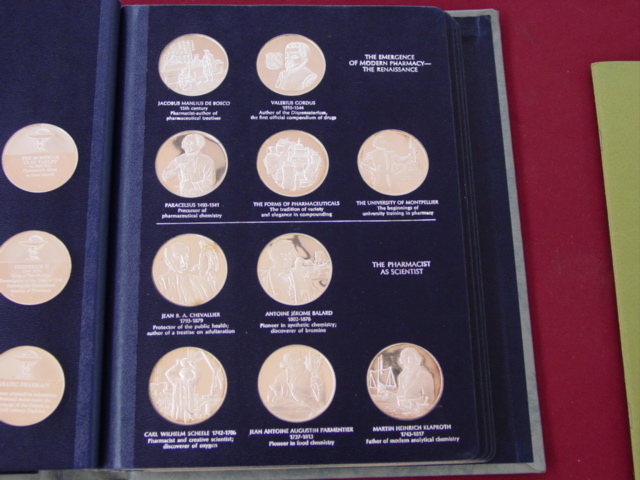Franklin Mint History of Pharmacy Medals
