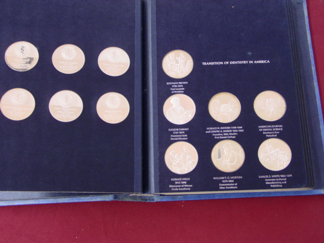 Franklin Mint History of Dentistry Medals