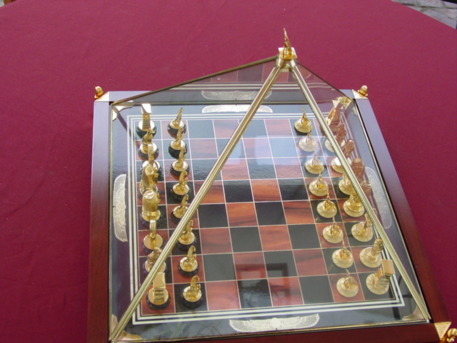Franklin mint king tutankhamun Egyptian Chess Set Replacement Piece White Bishop 