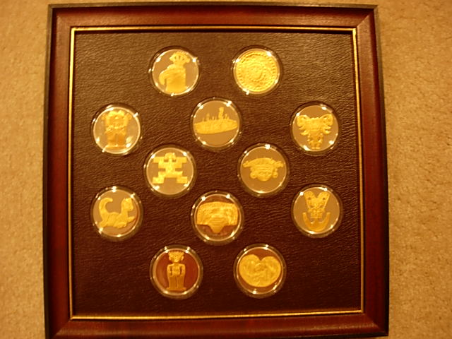 Franklin Mint Gold of El Dorado Medals