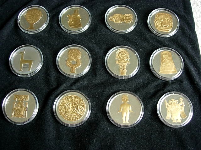 Franklin Mint Aztec Treasures Medals