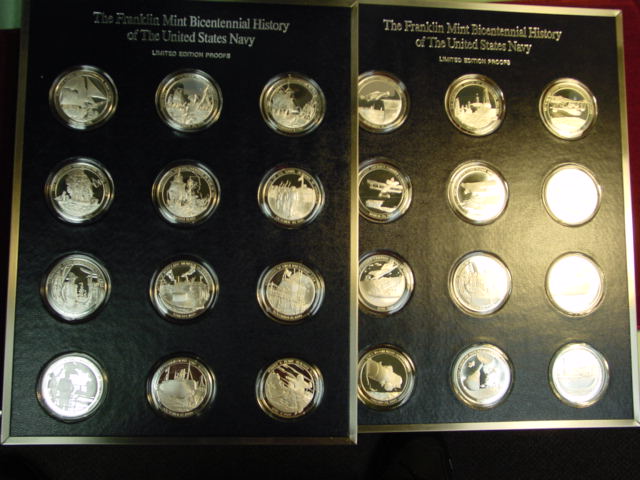 Franklin Mint Navy History Medals
