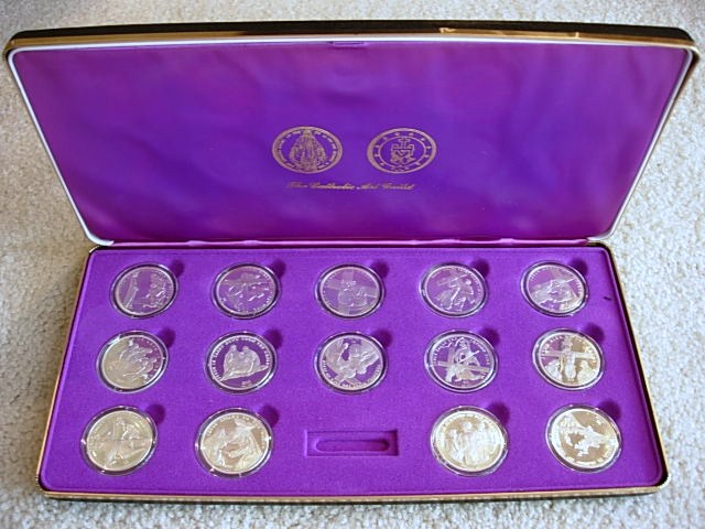 Franklin Mint 14 Stations of the Cross Medals