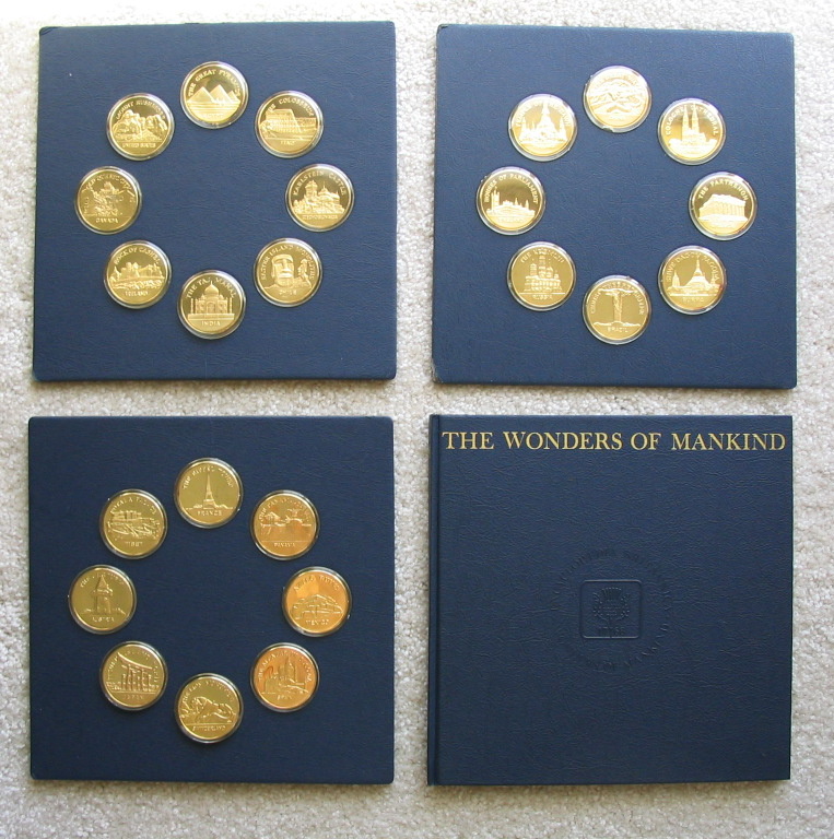 Franklin Mint Wonders of Mankind Medals